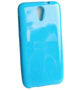 Силиконов гръб ТПУ гланц JELLY  CASE за HTC DESIRE 620G светло син